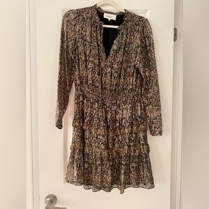 ba&sh Multicolor Long Sleeve Dress